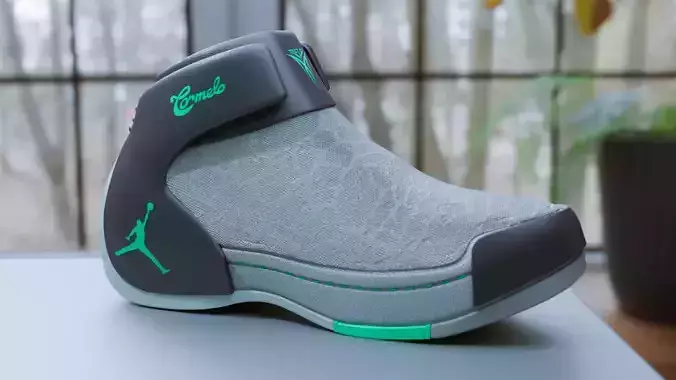 Nike Jordan Melo Sports Sneaker - Grey green