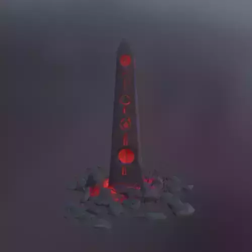 Stylized Game Asset - Dark Totem