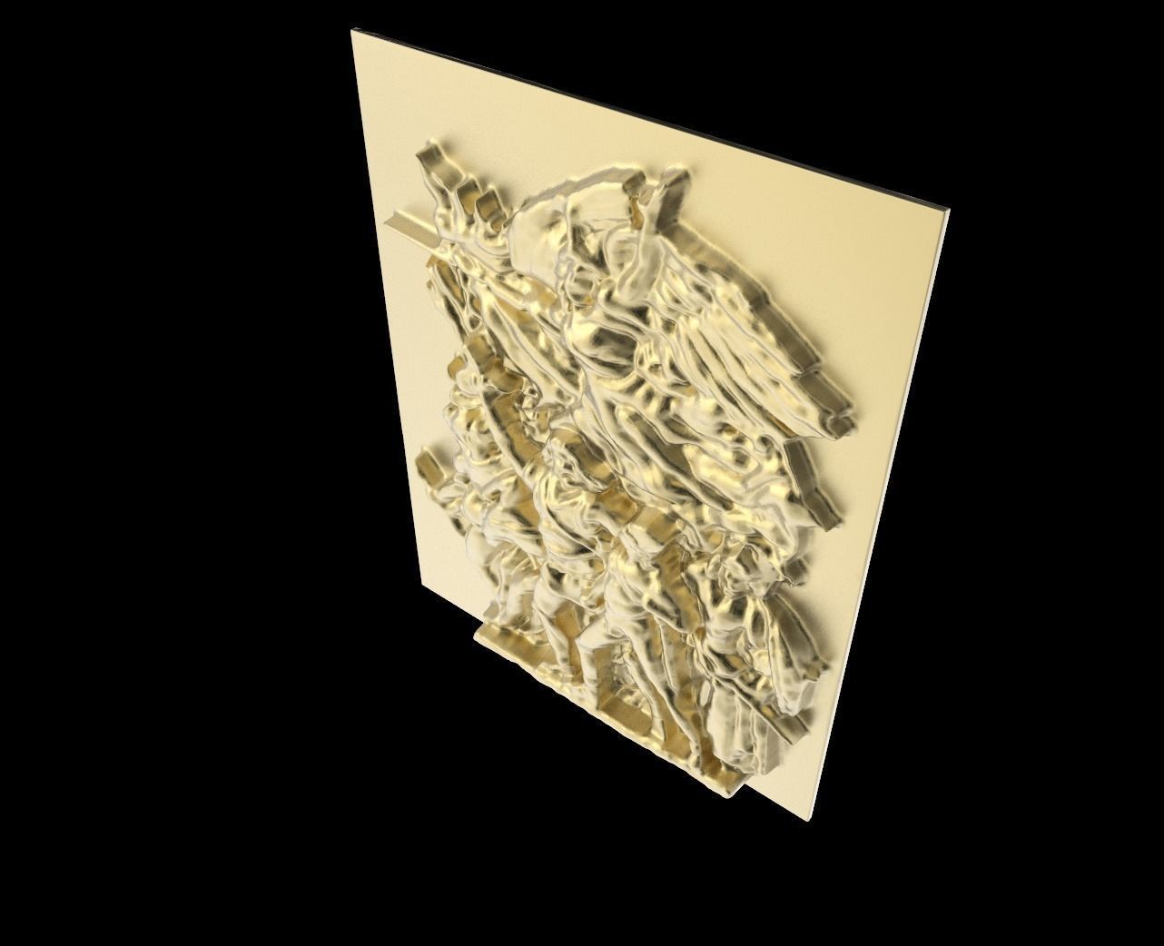 Triumphal Arch bas-relief Free 3D print model_3