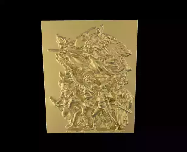 Triumphal Arch bas-relief Free 3D print model