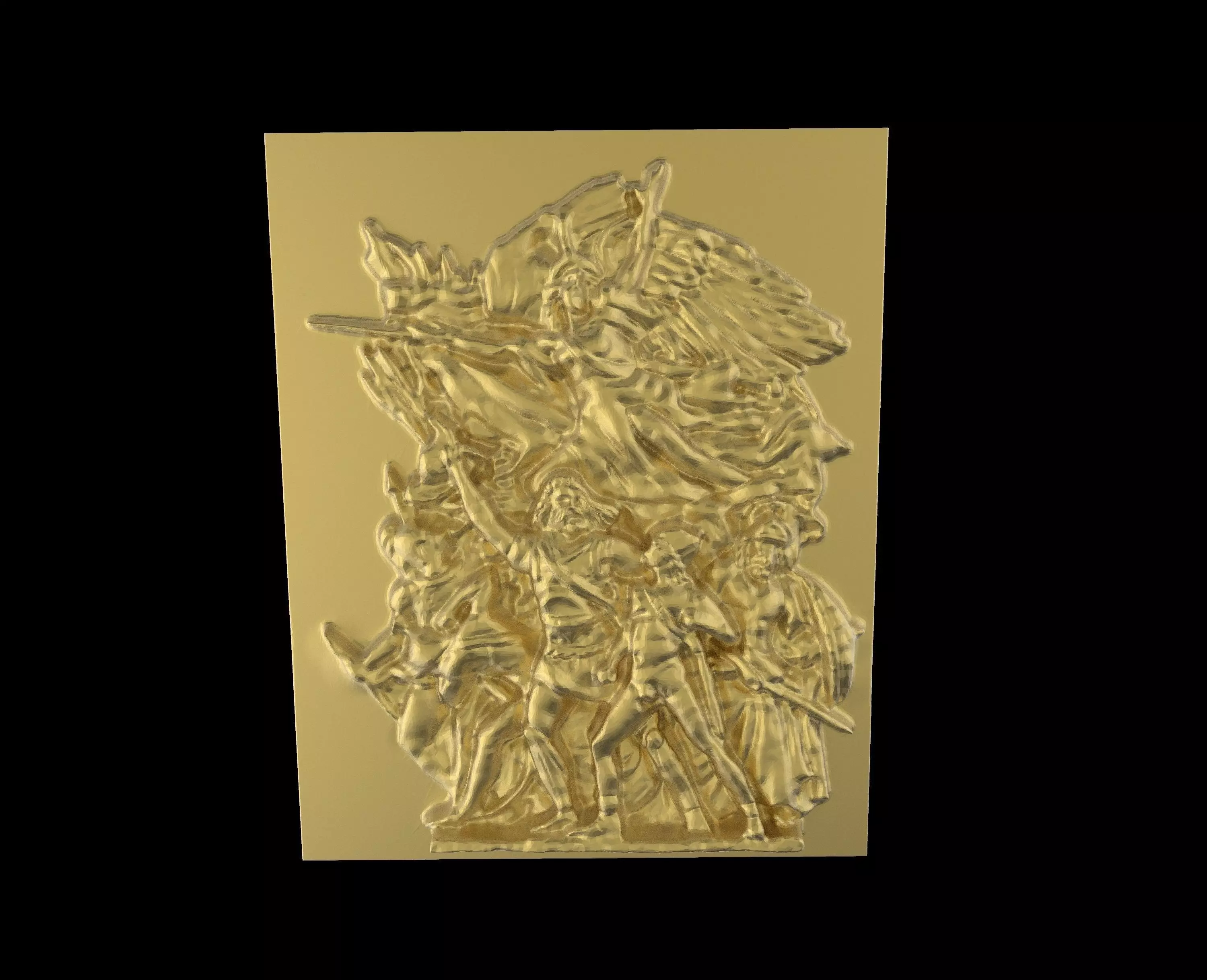 Triumphal Arch bas-relief Free 3D print model_0