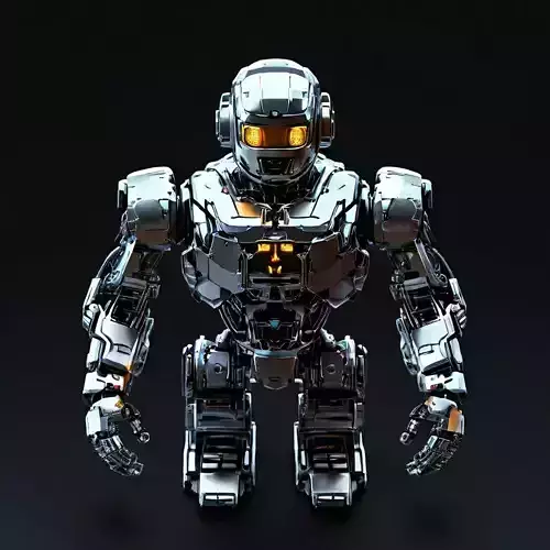 SciFi Heavy Combat Robot Mech Low-poly 3D model SciFi Heavy Combat Robot Mech Low-poly 3D model