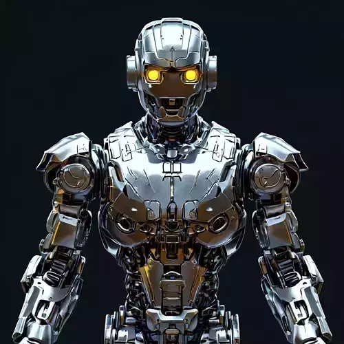 Scifi Robot Warrior Advanced Mech Model Low-poly 3D model Scifi Robot Warrior Advanced Mech Model Low-poly 3D model