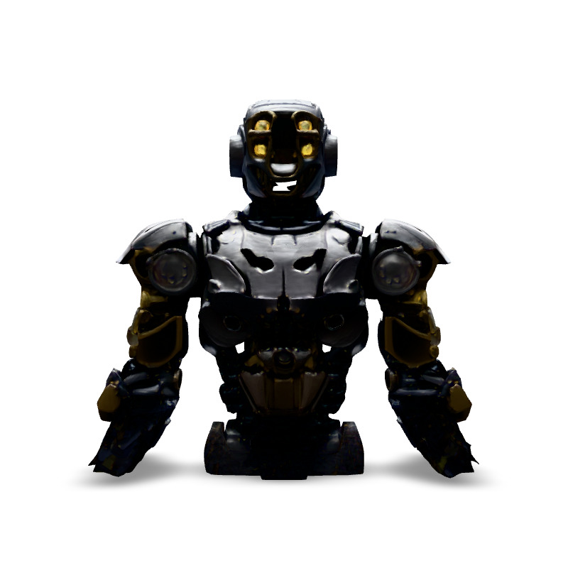 Scifi Robot Warrior Advanced Mech Model Low-poly 3D model_6