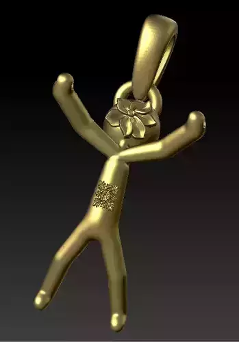 3D PLASTIC MEN PENDANT