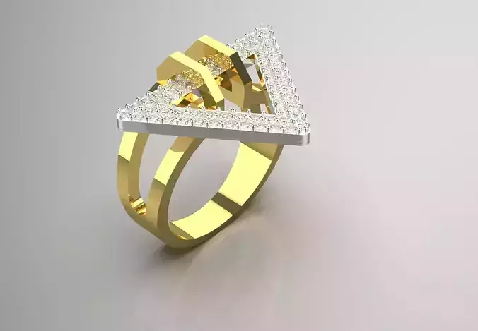 Triangular Diamond Ring jr00159