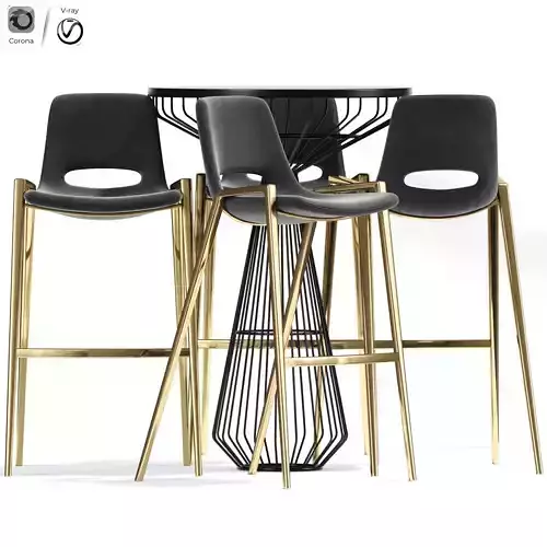 Desi Bar Counter Stool Table