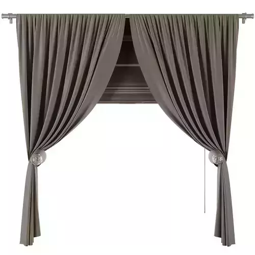 Curtains with Roman blinds 32 HBH