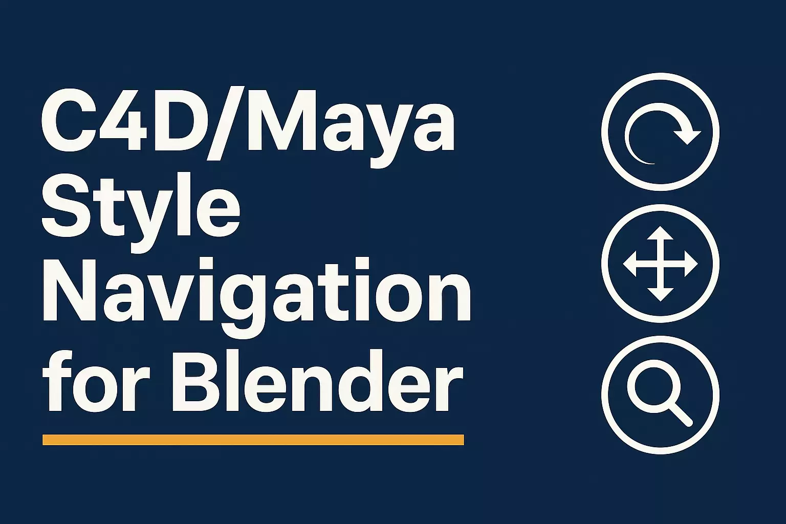 C4D Maya Style Navigation for Blender 3D model