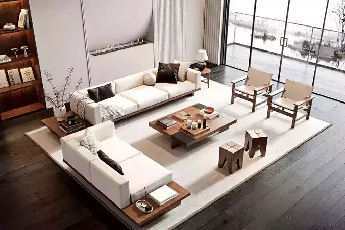 Sofa 3D 3D Furniture for Living Room 3D Interior 319