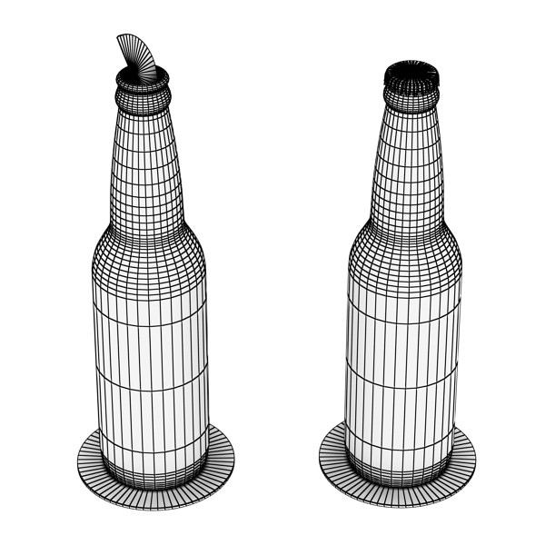 Beers Bottles 3D model_40