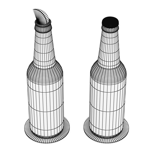 Beers Bottles 3D model_28