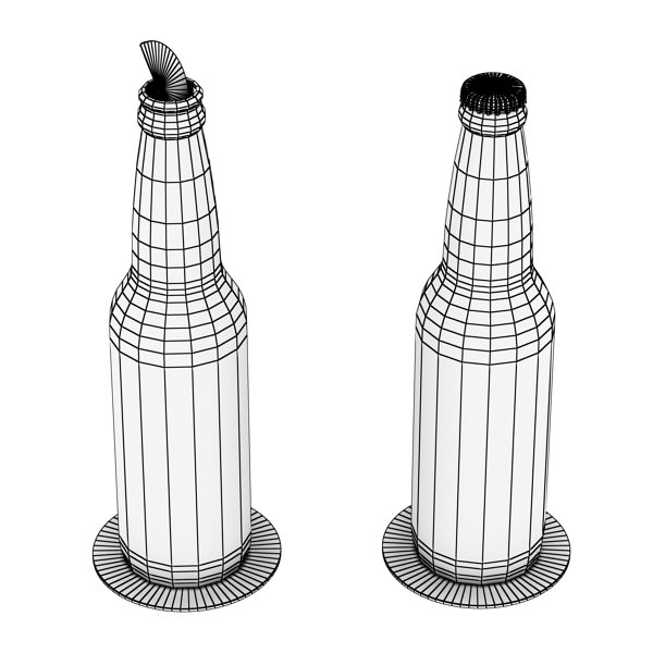 Beers Bottles 3D model_39