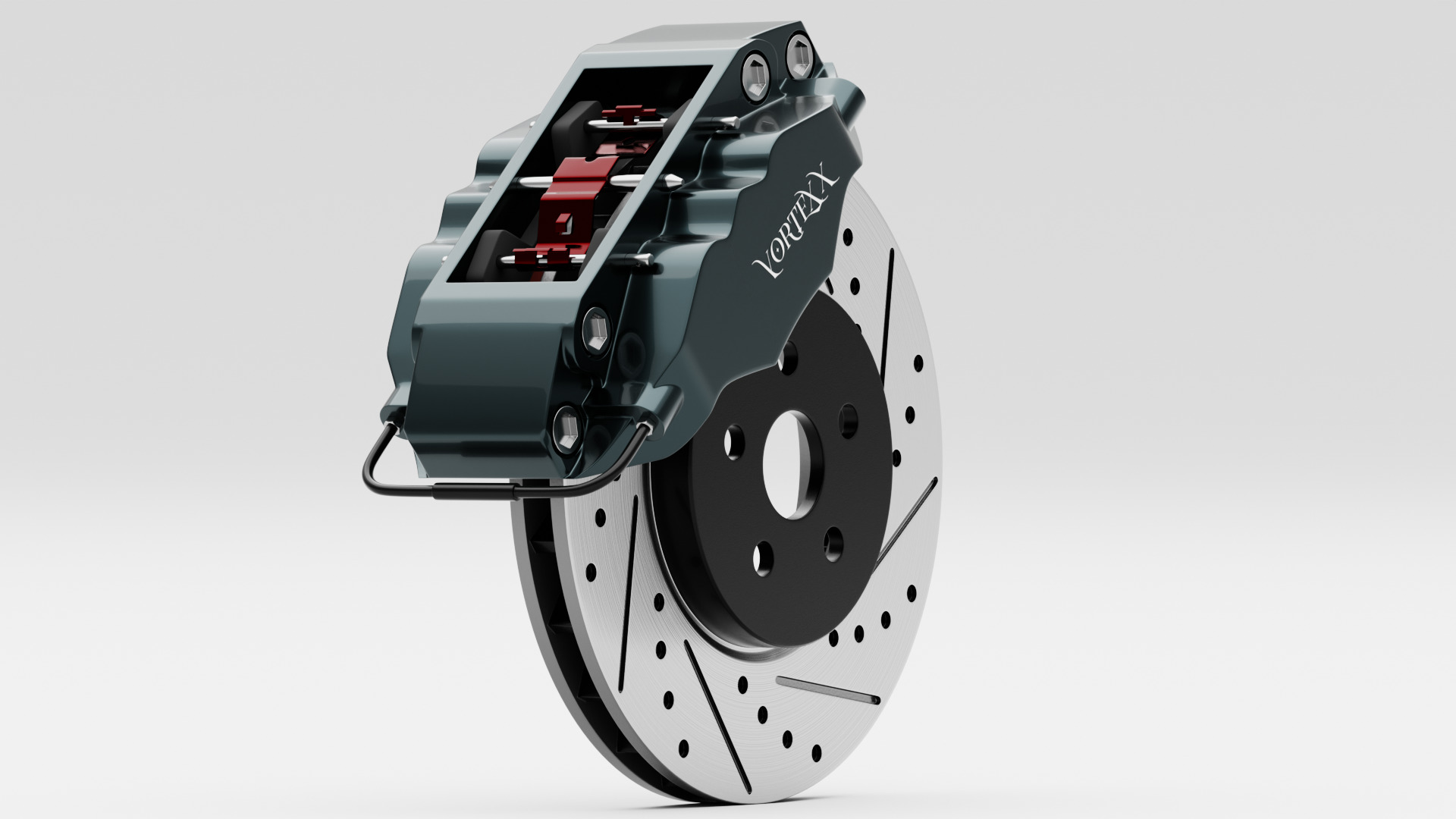 Vortex-X Brake Caliper and Brake Disc 3D model_2