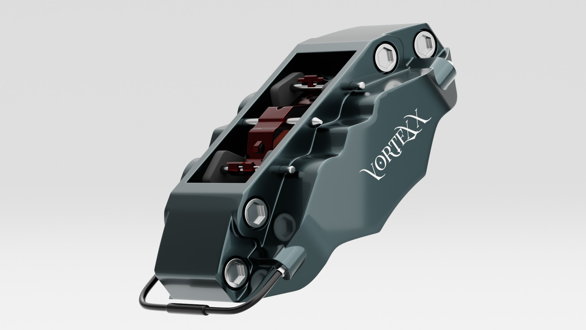 Vortex-X Brake Caliper and Brake Disc 3D model_3