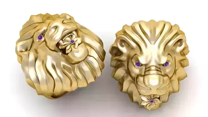 sculine ring design 3D printable model 