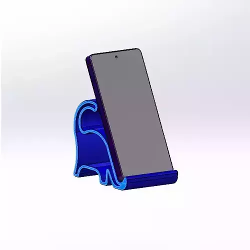 Dinosaur Inspired Phone Stand  Fun and Functional Desk Accessory 3D print model