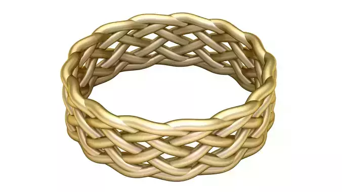 woven ring 3D printable model 