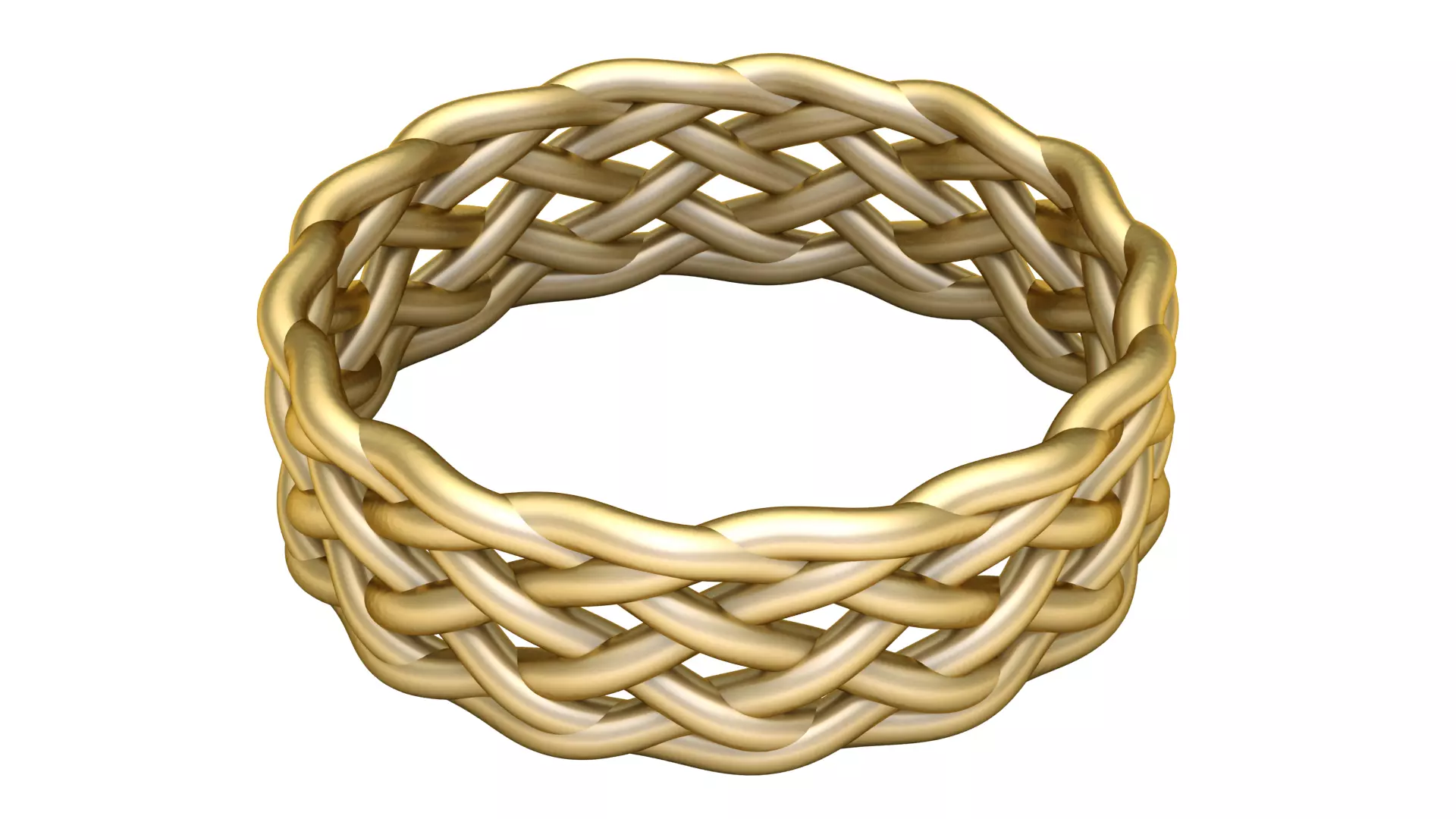 woven ring 3D printable model 3D print model