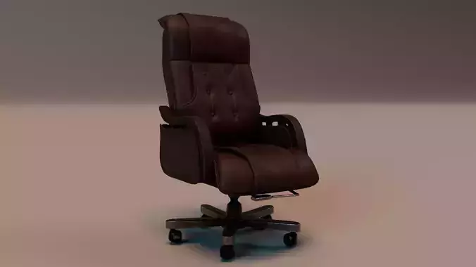 High Quality  Leather Office Chair PBR  Game Ready 