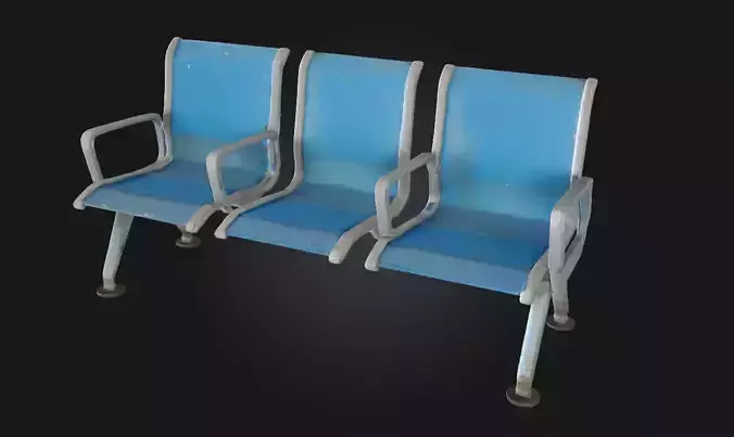 Airport Seating Trio  Modern Public Seating Set