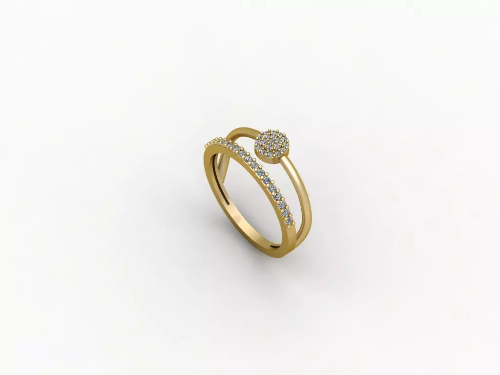 Gold Ring Print 3d Ring stl 3D print model_0