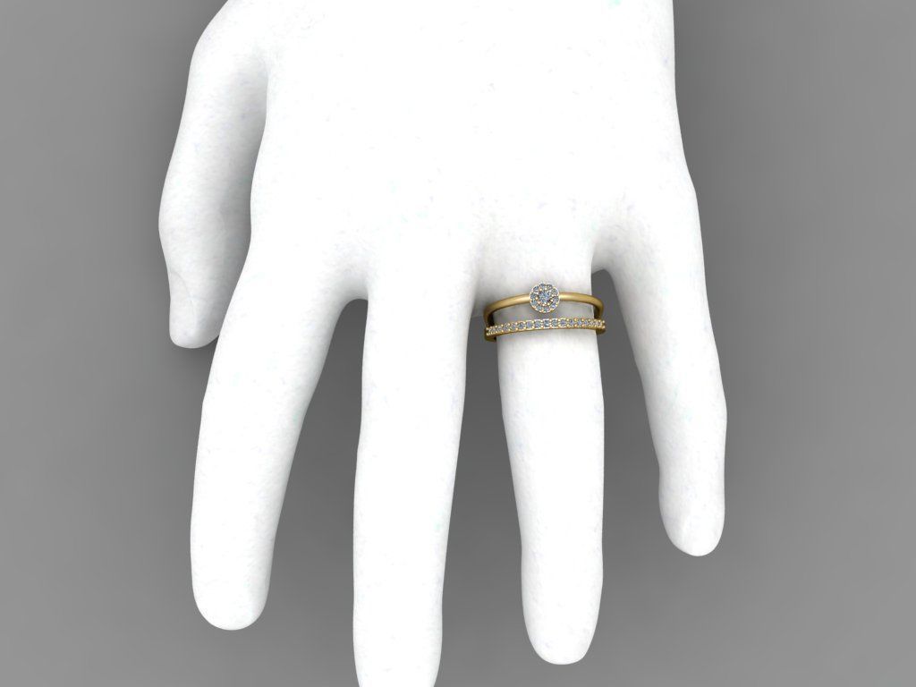 Gold Ring Print 3d Ring stl 3D print model_2