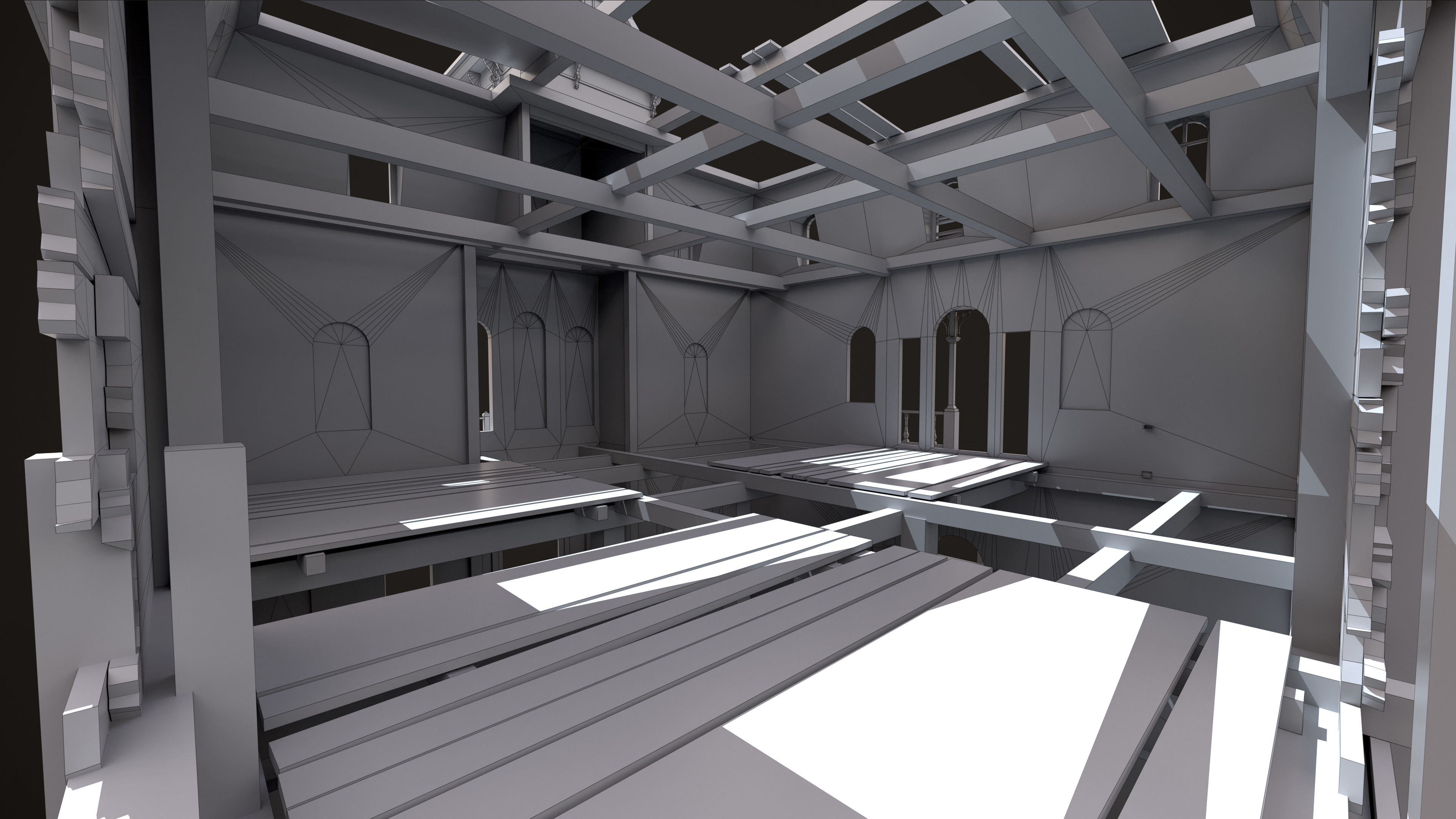 Old Abandoned House Low-poly 3D model_21