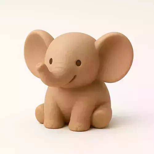 Little Elephant 3D Printable Model