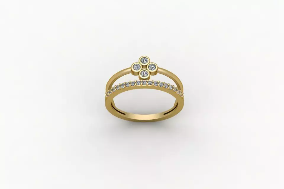 Gold Ring Print 3d Ring stl 3D print model_0