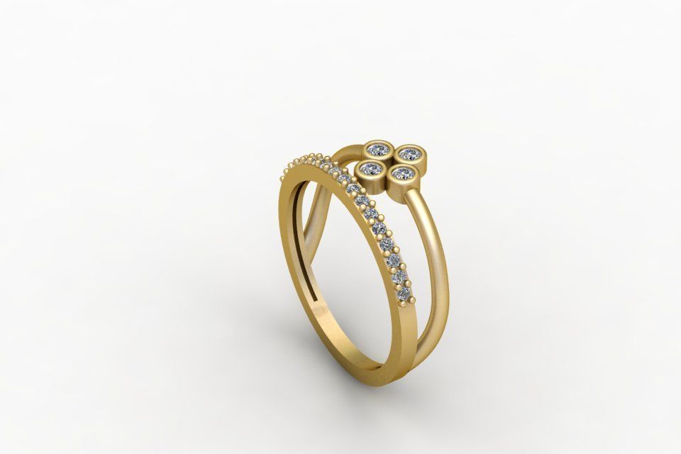 Gold Ring Print 3d Ring stl 3D print model_2