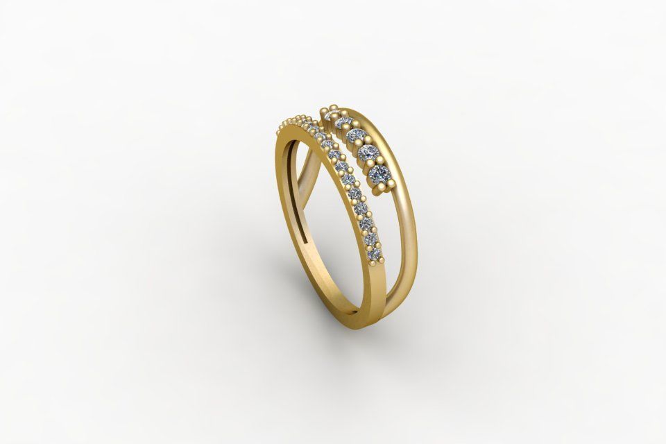 Gold Ring Print 3d Ring stl 3D print model_1