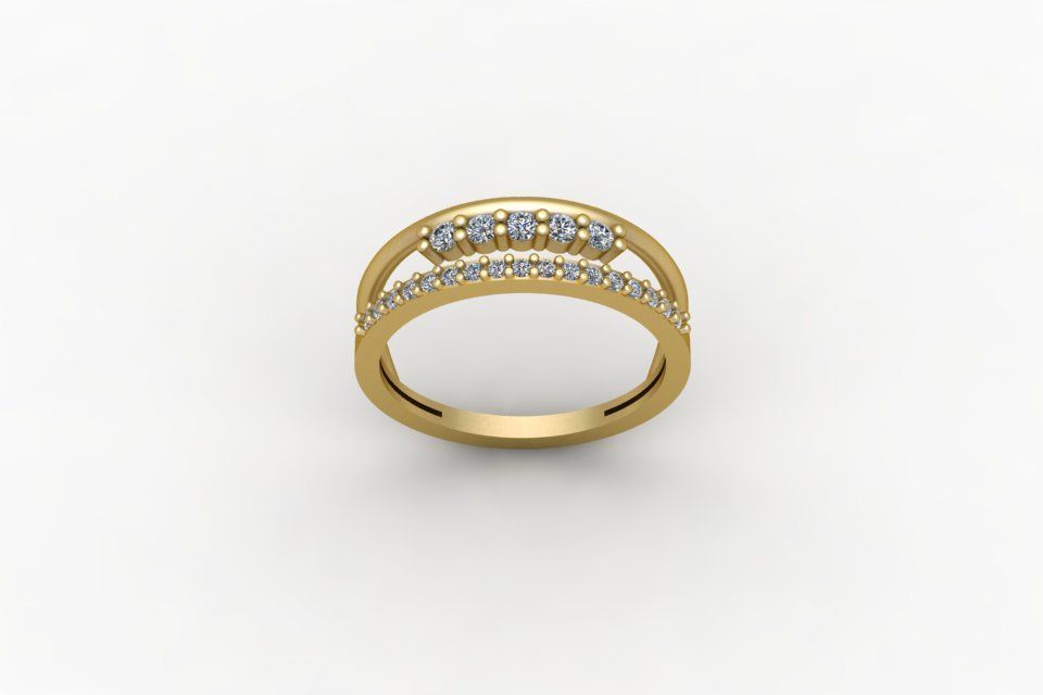 Gold Ring Print 3d Ring stl 3D print model_2