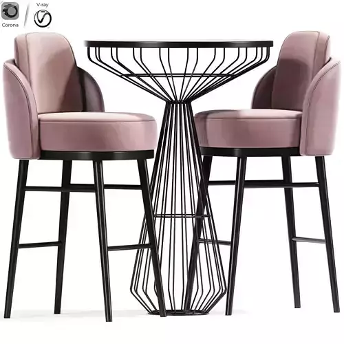 Frato Palma Barstool Table