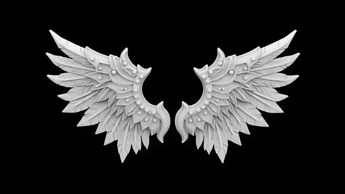 Armor Angel Wings Hard Edged