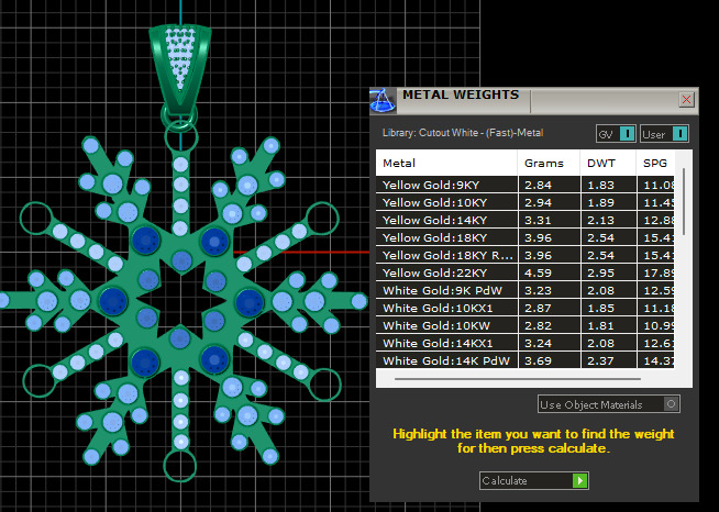 snow flake pendant 3D printable model 3D print model_6