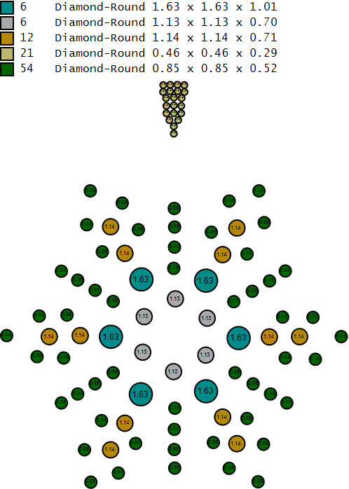 snow flake pendant 3D printable model 3D print model_3