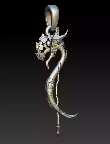 3D PLASTIC HAMMER PENDANT 