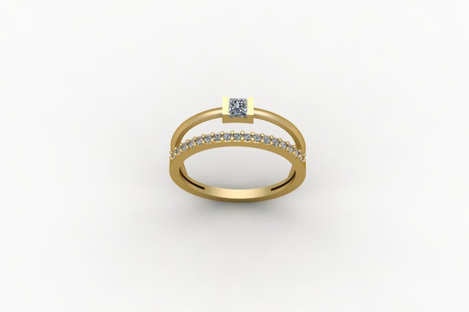 Gold Ring Print 3d Ring stl 3D print model_2