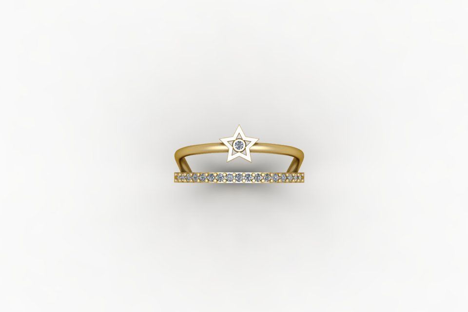 Gold Ring Print 3d Ring stl 3D print model_1