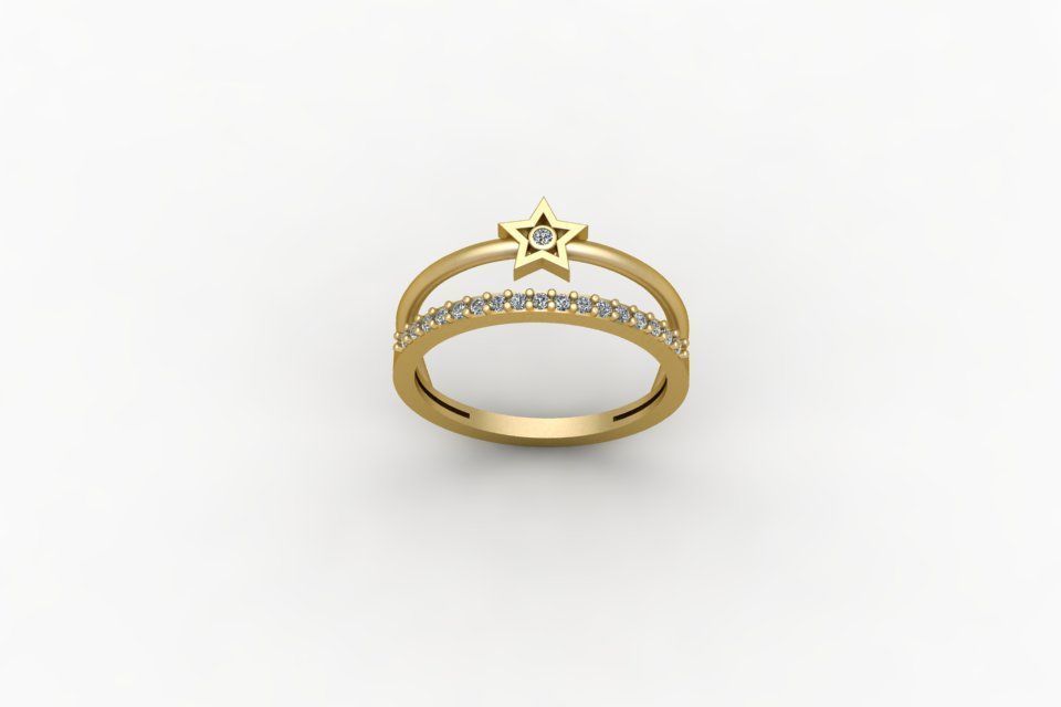 Gold Ring Print 3d Ring stl 3D print model_2