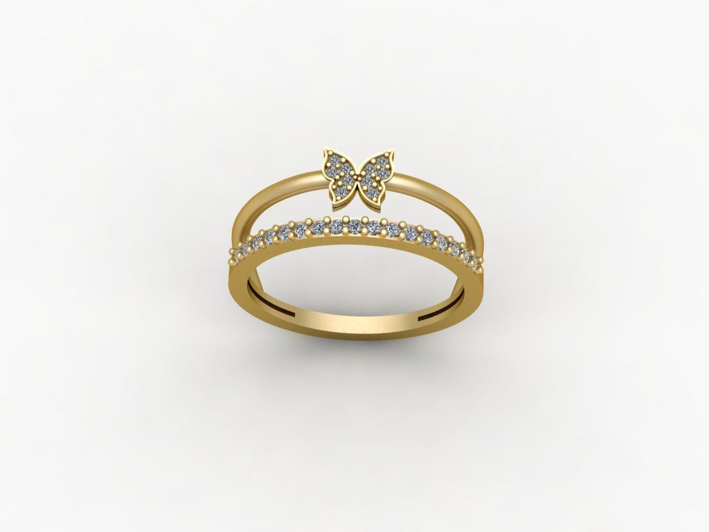 Gold Ring Print 3d Ring stl  3D print model_2