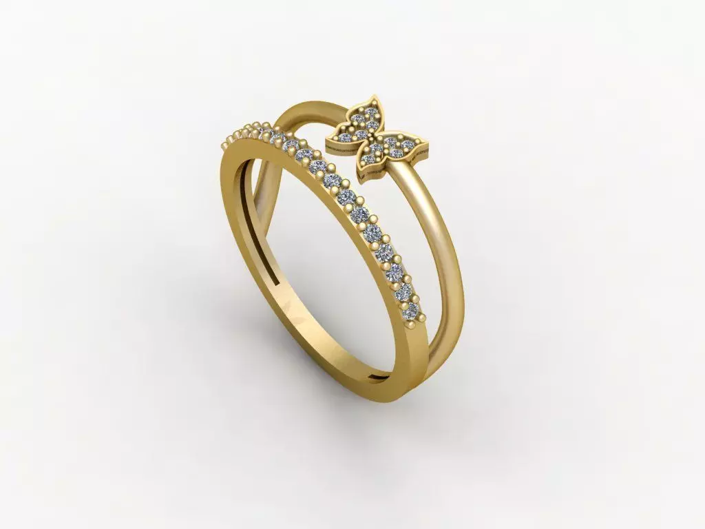 Gold Ring Print 3d Ring stl  3D print model_0