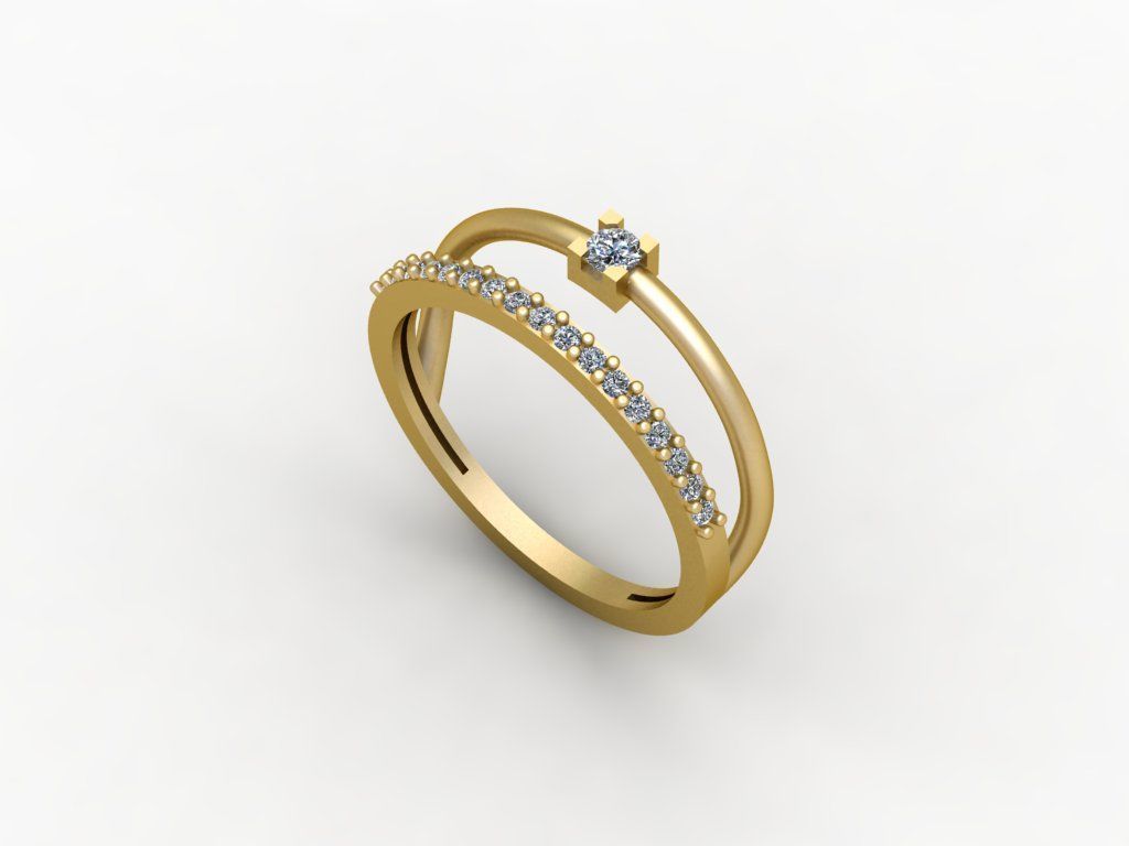 Gold Ring Print 3d Ring stl 3D print model_2
