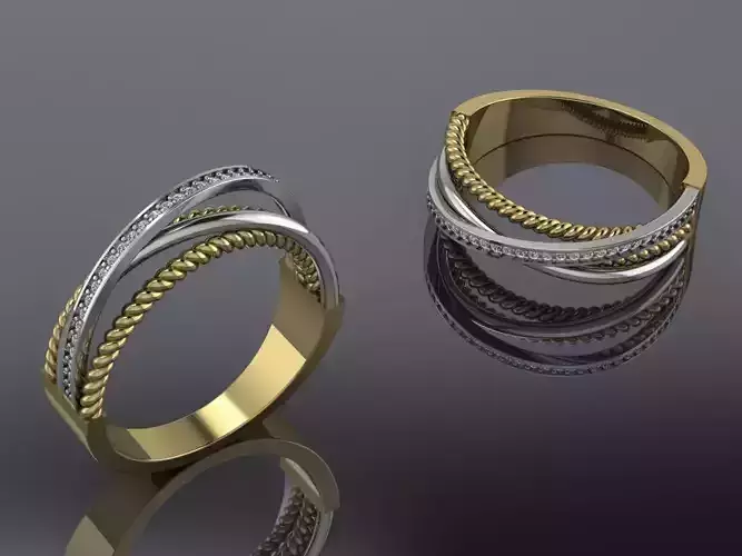 Jewelry Ring Gold MK-088 3D print model