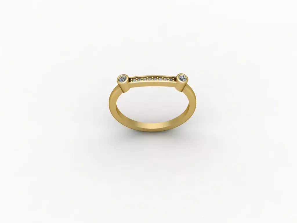 Gold Ring Print 3d Ring stl 3D print model_0