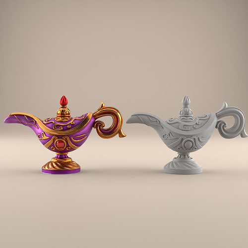 Magical Genie Lamp 3D Model STL File 3D print model