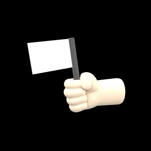 Surrender Icon v1 001 Low-poly 3D model