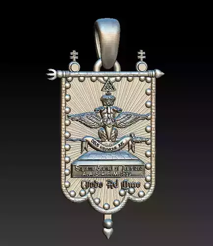 3D GOLD PENDANT 3d printable mode