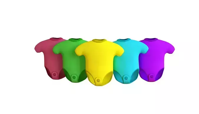 Bodysuit 3D Models - Colorful Set